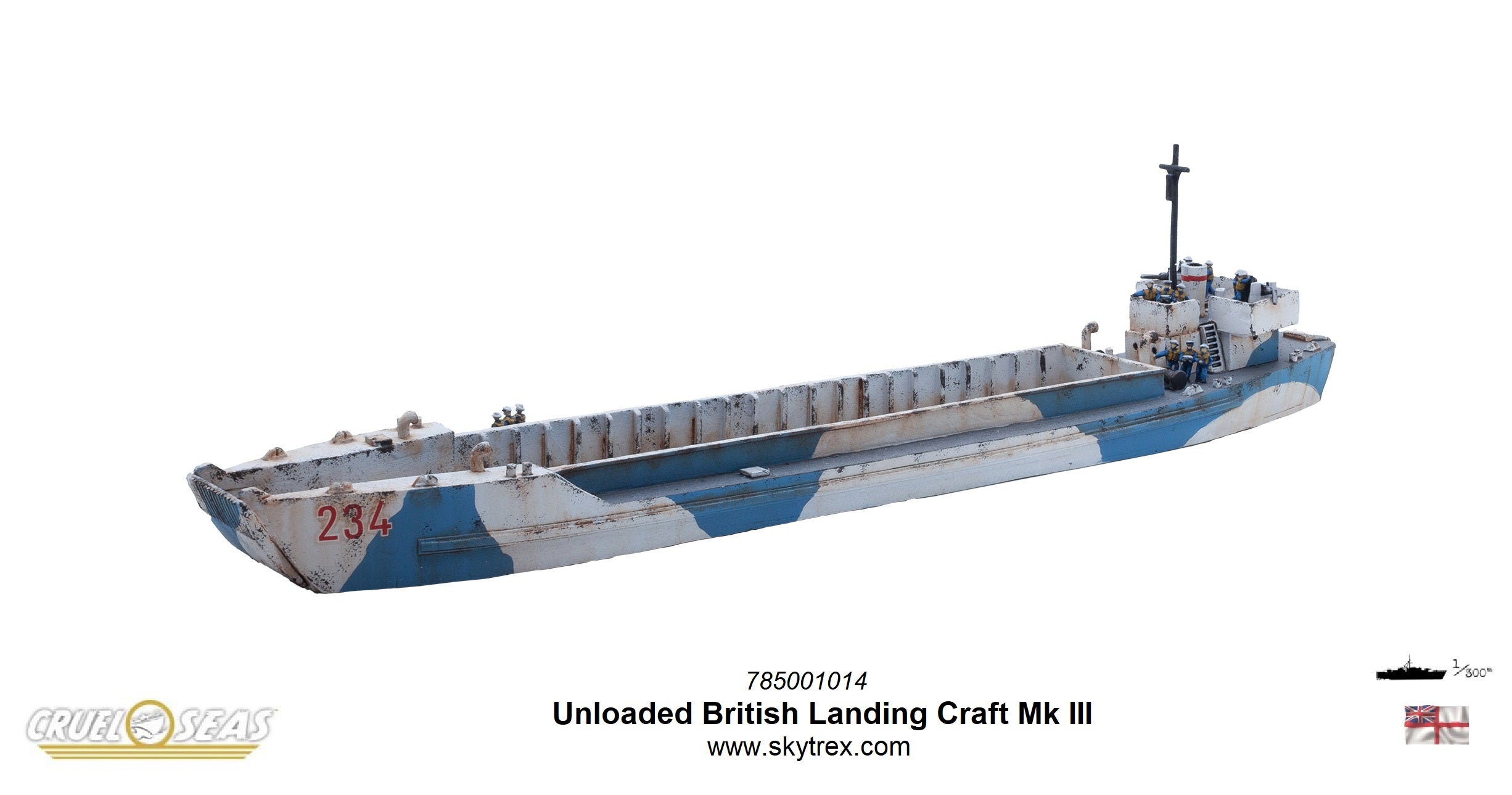 Unloaded British Landing Craft (Large) Mk III