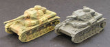 Pz IV F1, F2 or G Tank . 1 supplied - picture shows assembly options