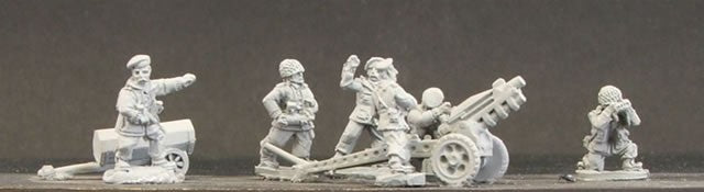 Paratroops with 3 x 75mm Pack Howitzers
