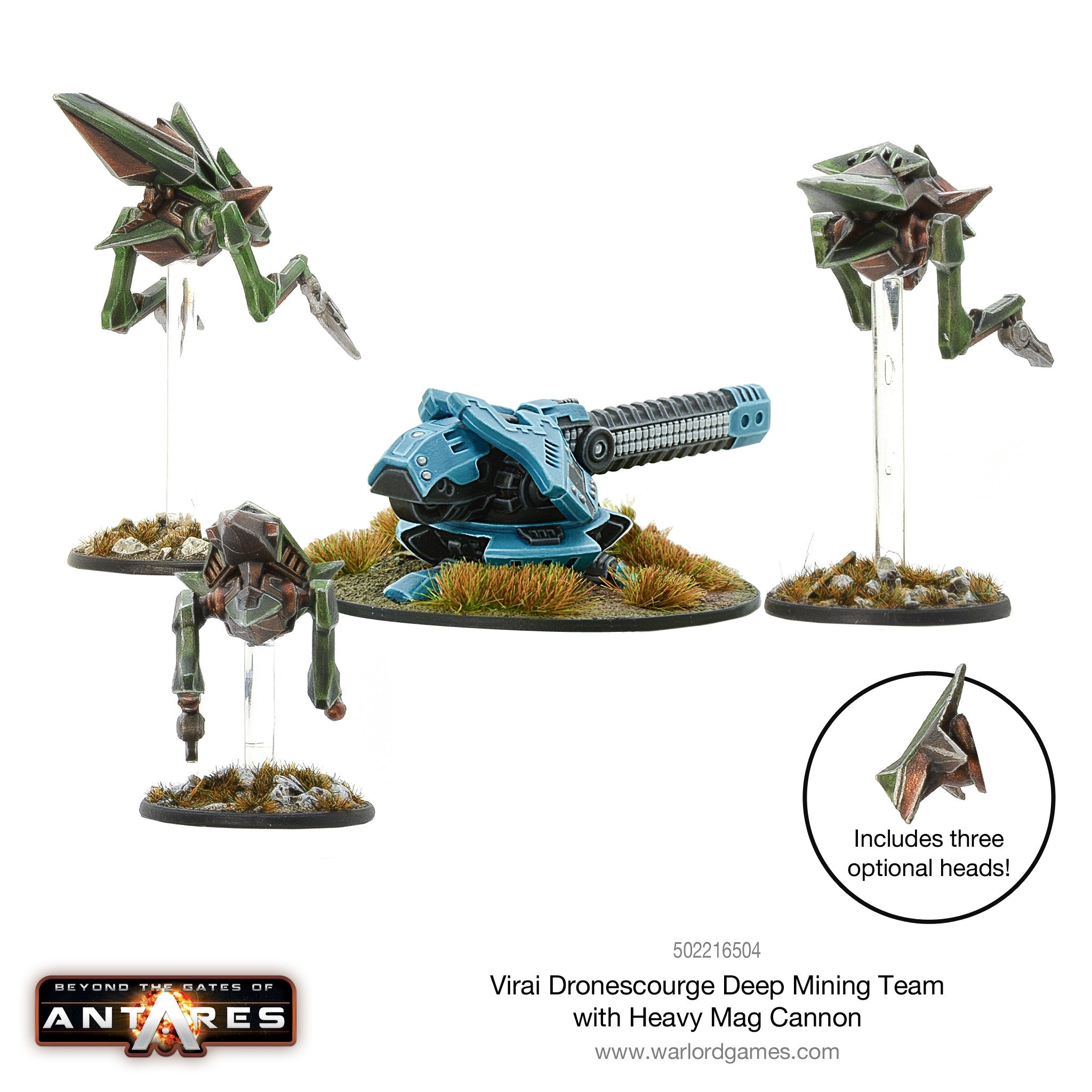 Virai Dronescourge Deep mining team with heavy mag cannon