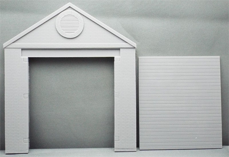 Brick Single Storey Gable End Panel with Loco Entrance/Roller Shutter