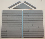 Shallow Relief Roof Panels for a single Gable End Panel