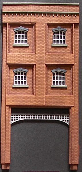 Wall panel with double-track wagon entrance for brick-built warehouse/goodshed